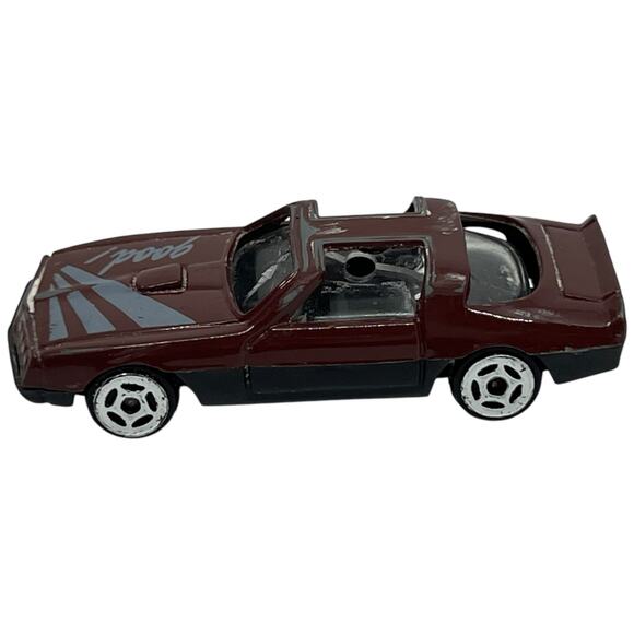 Vintage Unbranded "Good!" 80s IROC-Z Camaro Burgundy Die-Cast Toy Car China - Picture 4 of 7
